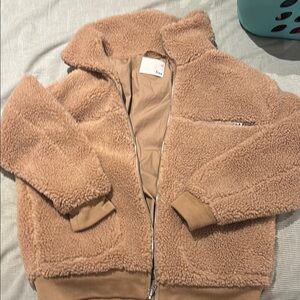 Wilfred Cozy Tan Teddy Jacket